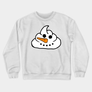 snowman poo emoji ugly Christmas sweater design Crewneck Sweatshirt